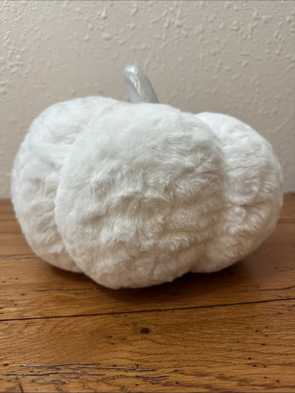 Plush White Decorative Pumpkin Pillow - Hyde & Eek!